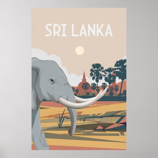 Sri lanka hikkaduwa affiche de voyage Sri lanka, h (Devant)