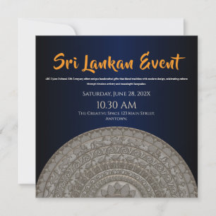 Sri Lanka invitation design