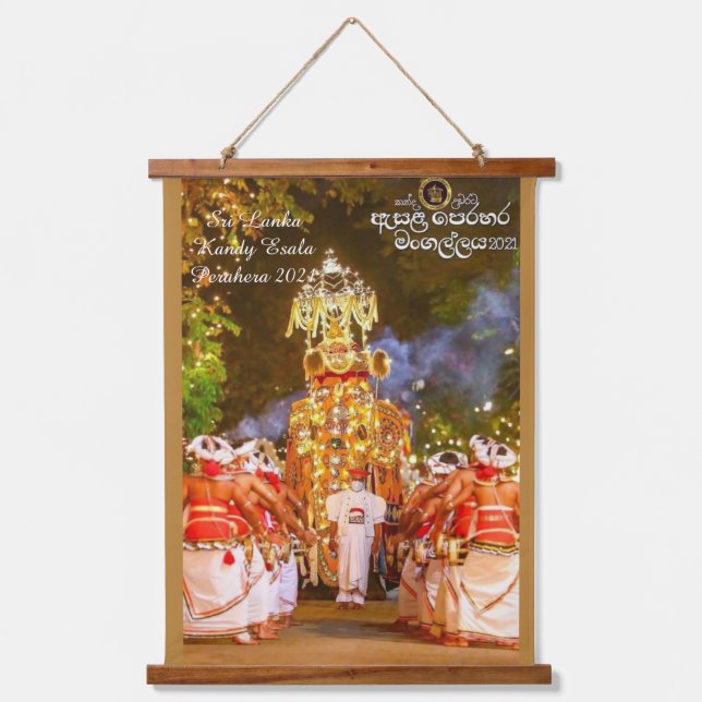 Sri Lanka Kandy Esala Perahera 2021  Hanging Tapestry (Front)