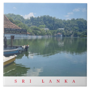 Sri Lanka Kandy Lake view ceramic tile