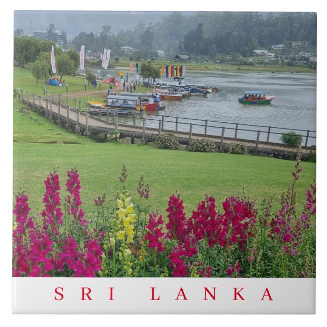 Sri Lanka Lake Gregory view ceramic tile (Front)