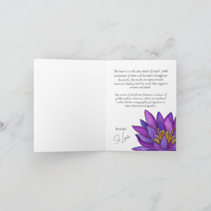 Sri Lanka Lotus Flower Painting Invitation