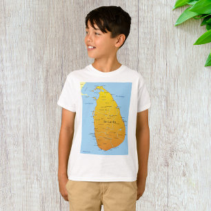 Sri Lanka Map T-Shirt