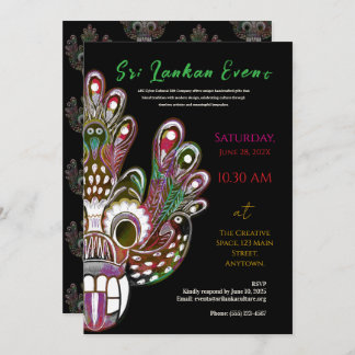 Sri Lanka Modern Cultural design Invitation