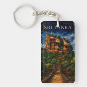 Sri Lanka: Mystic Night Sigiriya Art Souvenir Keychain