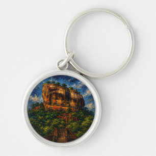Sri Lanka: Mystic Night Sigiriya Art Souvenir Keychain