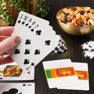 Sri Lanka National Flag Lion Symbol Playing Cards