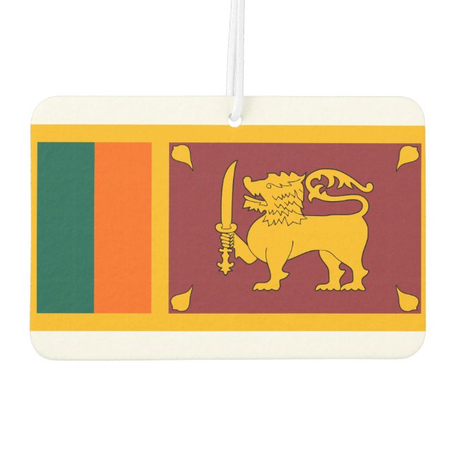 Sri Lanka National World Flag Air Freshener (Back)