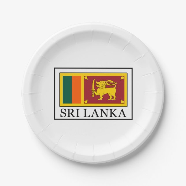 Sri Lanka Paper Plate (Front)