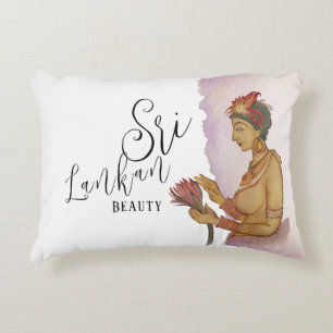 Sri Lanka Sigiriya Paintings Accent Pillow