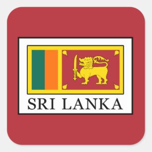 Sri Lanka Square Sticker