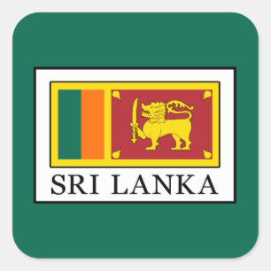 Sri Lanka Square Sticker