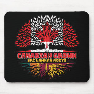 Sri Lanka Sri Lankan Canadian Canada Tree Roots Mouse Pad