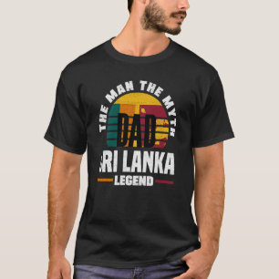 Sri Lanka Sri Lankan Sri Lanka Flag Fathers Day T-Shirt