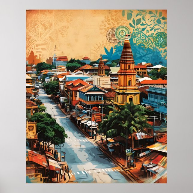 Sri Lanka Streetscape Poster (Front)