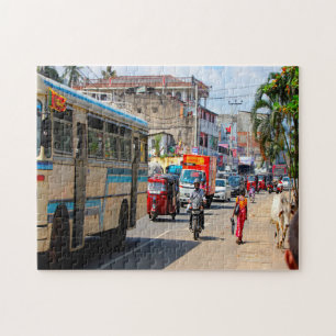 Sri Lanka Tut Tut's and Traffic Jigsaw Puzzle