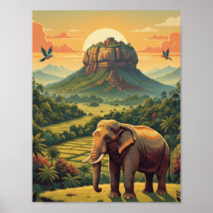 Sri Lanka Wildlife Poster South Asia poster
