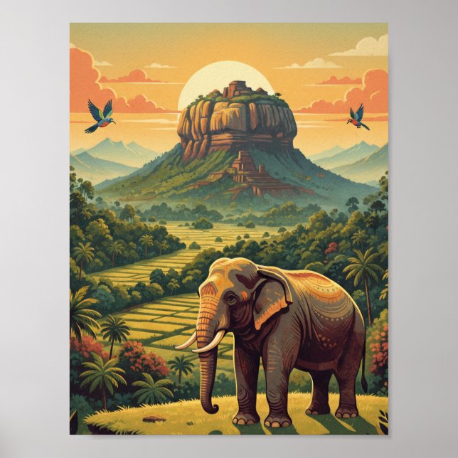 Sri Lanka Wildlife Poster South Asia poster (Front)