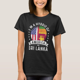 Sri Lankan American Patriot Grown Flag Humor T-Shirt
