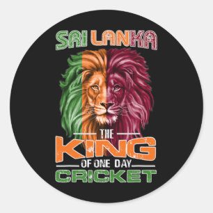 Sri Lankan Cricket Fans And Supporters' Sri Lanka Classic Round Sticker
