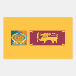 Sri Lankan Flag & Emblem, Flag of Sri Lanka Sticker