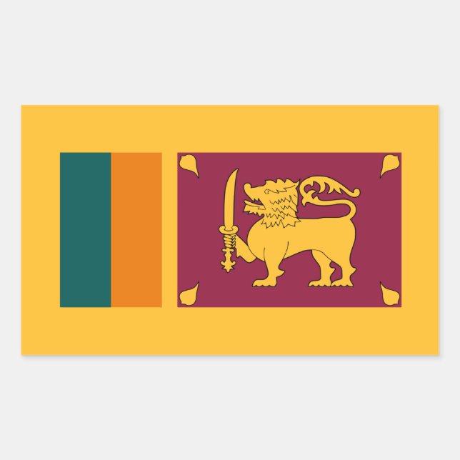 Sri Lankan Flag, Flag of Sri Lanka Sticker (Front)