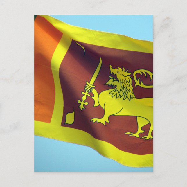 sri lankan flag postcard (Front)
