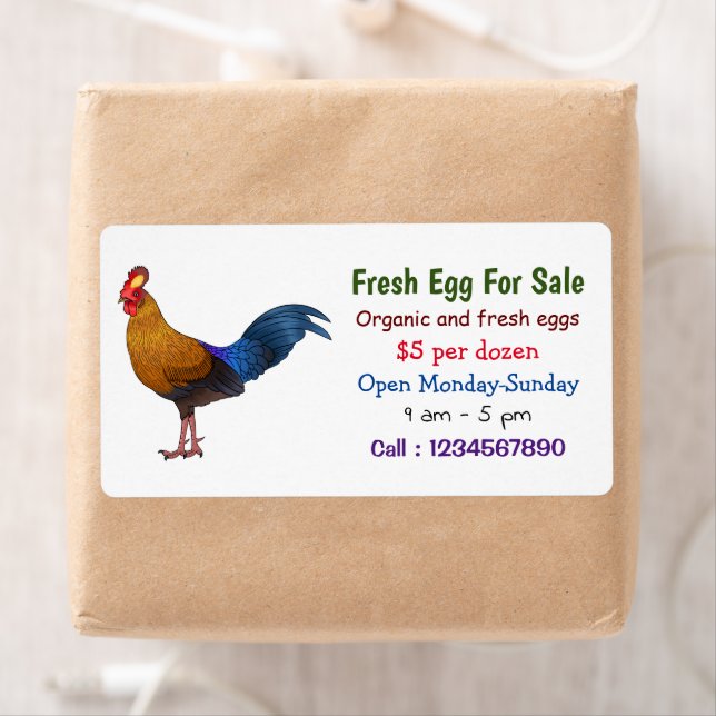 Sri Lankan junglefowl fresh egg sign for sale (Insitu)