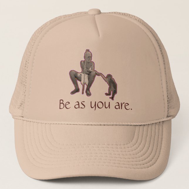 Sri Ramana Maharshi, Be as you are. Trucker Hat (Front)