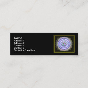 Sri Yantra13 3" maigre" carte de visite x1