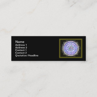 Sri Yantra13 Skinny 3"x1" Business Card