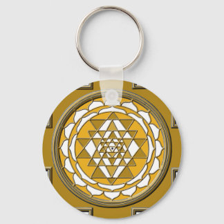 Sri Yantra Bronze Keychain