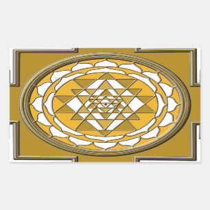 Sri Yantra Bronze Sticker