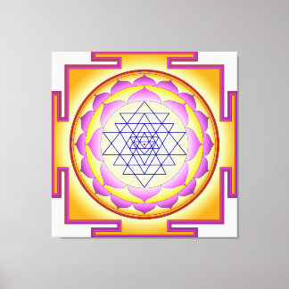 Sri Yantra Chakra Shiva Shakti Navayoni Goddess  Canvas Print