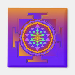 SRI YANTRA full coloured + your ideas Magnet