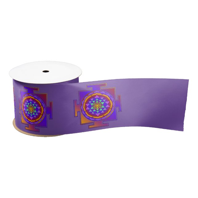 SRI YANTRA full coloured + your ideas Satin Ribbon (Spool)