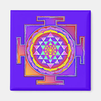 Sri Yantra - Hinduism Symbol Design 1 Magnet