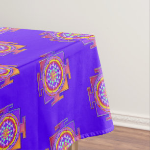 Sri Yantra - Hinduism Symbol Design 1 Tablecloth