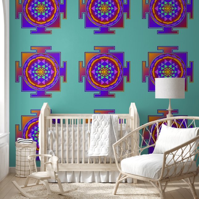 Sri Yantra - Hinduism Symbol Design 1 Wallpaper (Kids)
