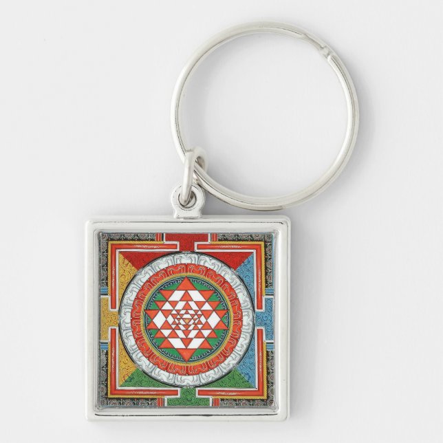 Sri Yantra! Keychain (Front)