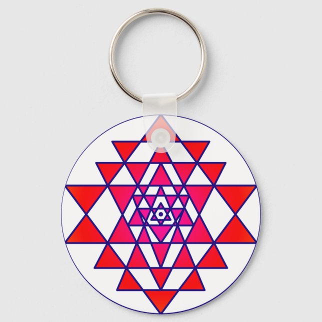 Sri Yantra Keychain (Front)