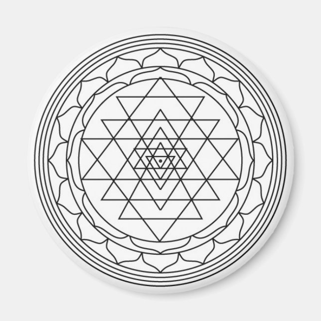 sri yantra magnet (Front)