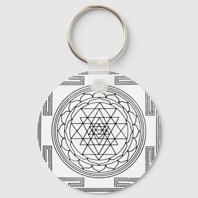 Sri Yantra Mandala Keychain (Front)