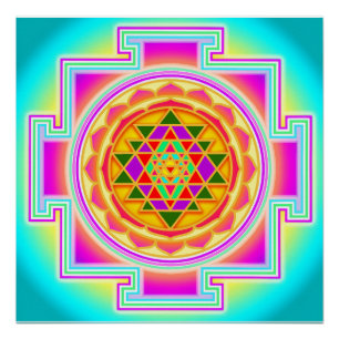 Sri Yantra Sacred Geometry Poster