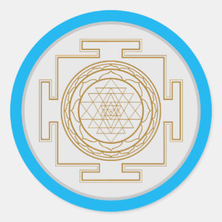 Sri Yantra - Sacred Symbol Classic Round Sticker