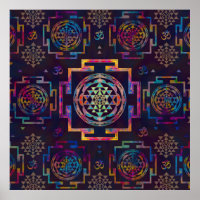 Sri Yantra / Sri Chakra in colour