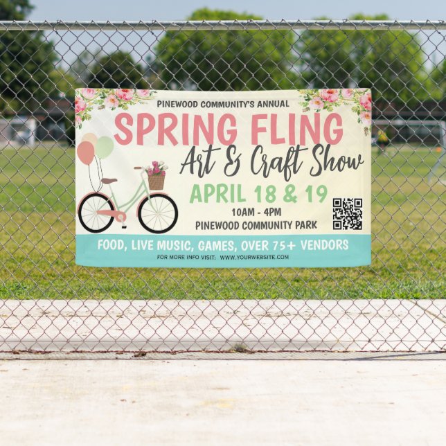 Sring Fling Banner with qr code (Insitu)