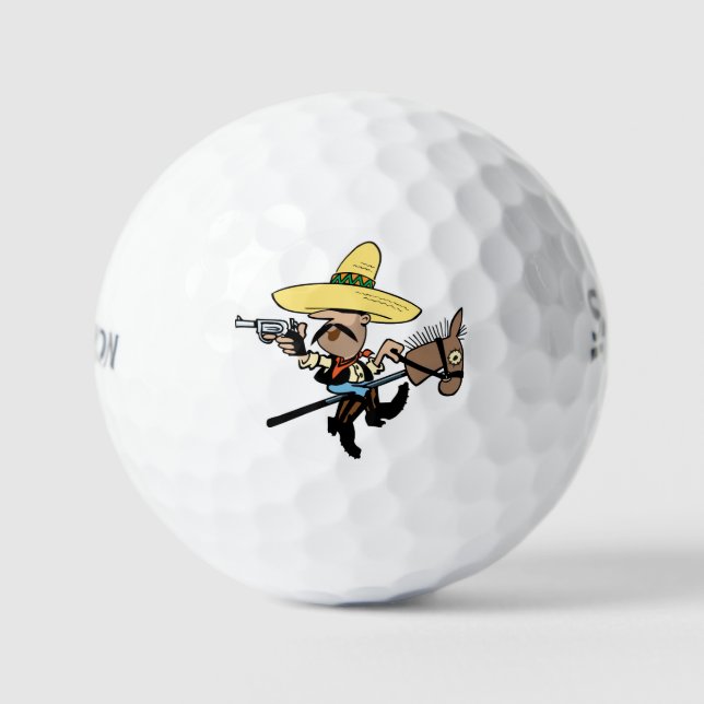 "Srixon 3x golf balls "Bandit" design (Front)