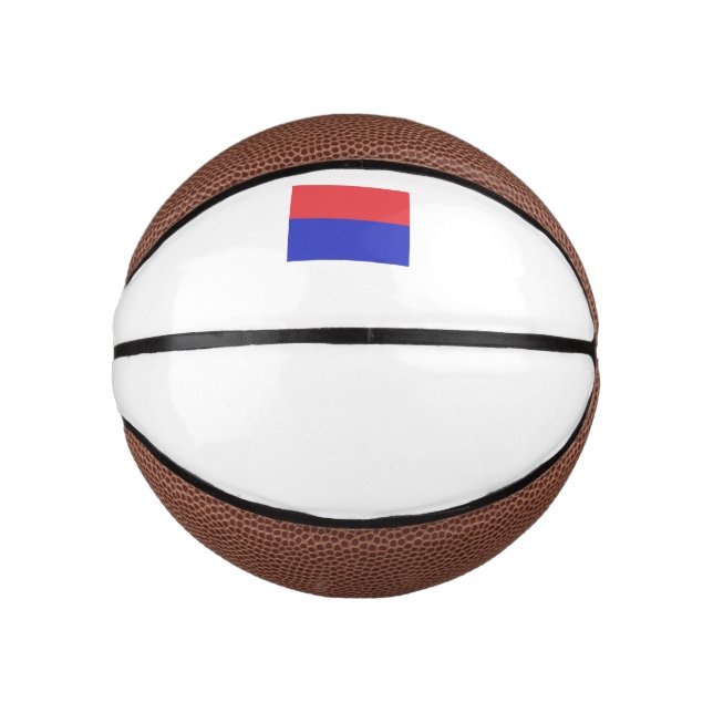 Srpska Republika Flag Emblem Mini Basketball (Front)