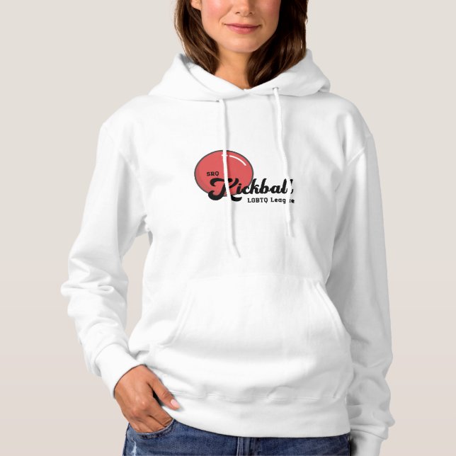 SRQ Kickball Sweat - shirt à capuche blanche fémin (Devant)